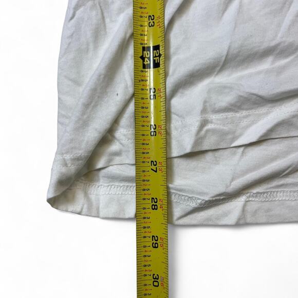 Y2k white express skullgraphic t shirt - Picture 4 of 5